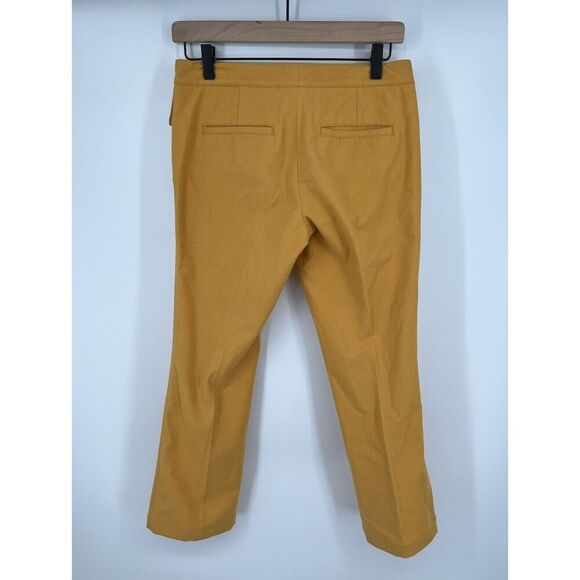 Robert Rodriguez Nautical Yellow Pants Size 2 Straight Leg Pockets Button - Picture 3 of 5